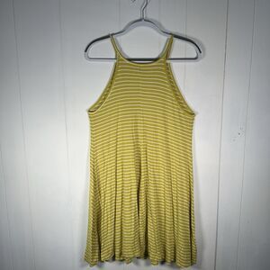 Old Navy Women’s L Yellow Striped Sleeveless Flowy Summer Dress